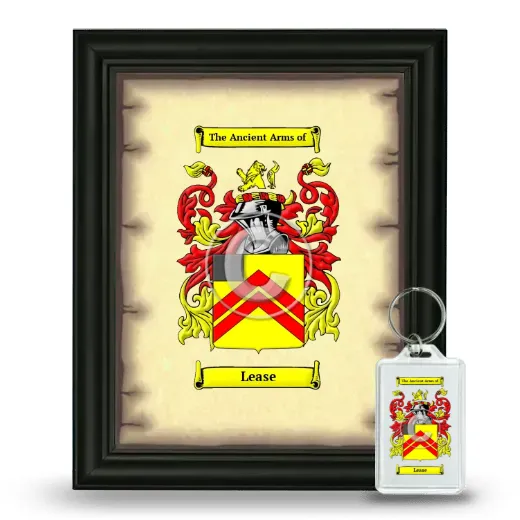 Lease Framed Coat of Arms and Keychain - Black