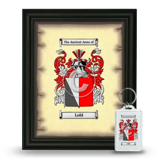 Lobl Framed Coat of Arms and Keychain - Black