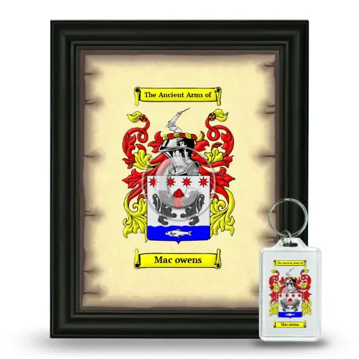 Mac owens Framed Coat of Arms and Keychain - Black