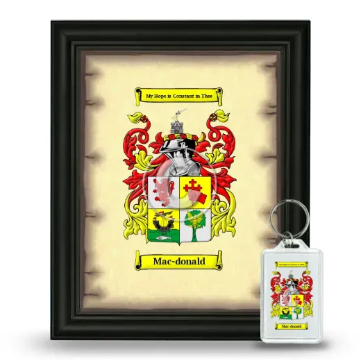 Mac-donald Framed Coat of Arms and Keychain - Black
