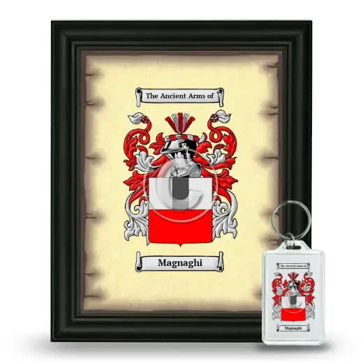 Magnaghi Framed Coat of Arms and Keychain - Black