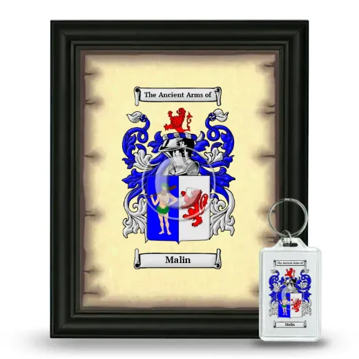 Malin Framed Coat of Arms and Keychain - Black