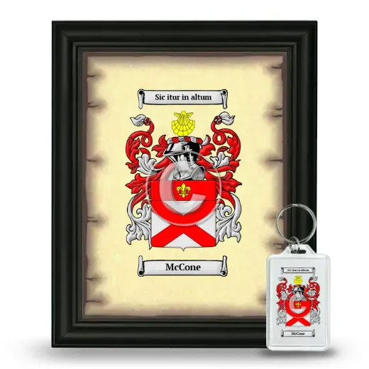 McCone Framed Coat of Arms and Keychain - Black