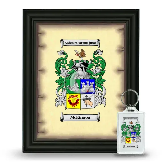 McKinnon Framed Coat of Arms and Keychain - Black