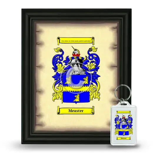 Measter Framed Coat of Arms and Keychain - Black