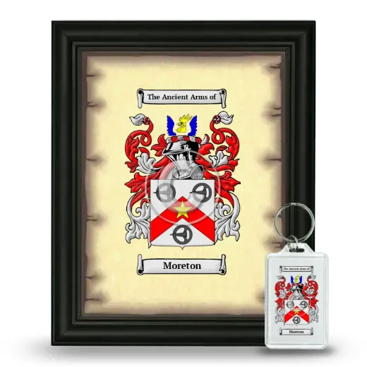 Moreton Framed Coat of Arms and Keychain - Black
