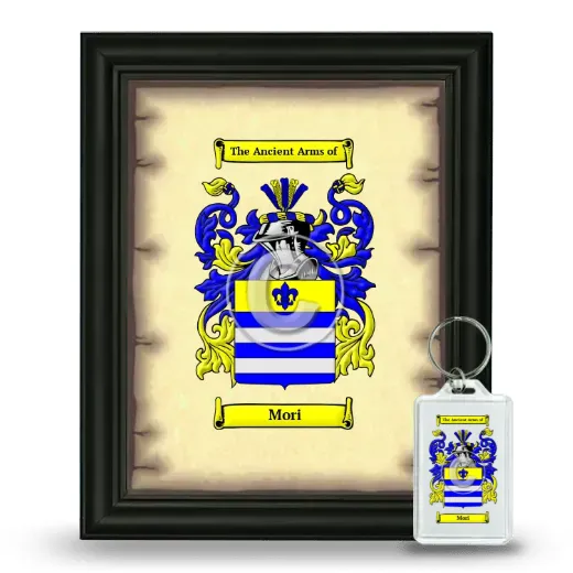 Mori Framed Coat of Arms and Keychain - Black