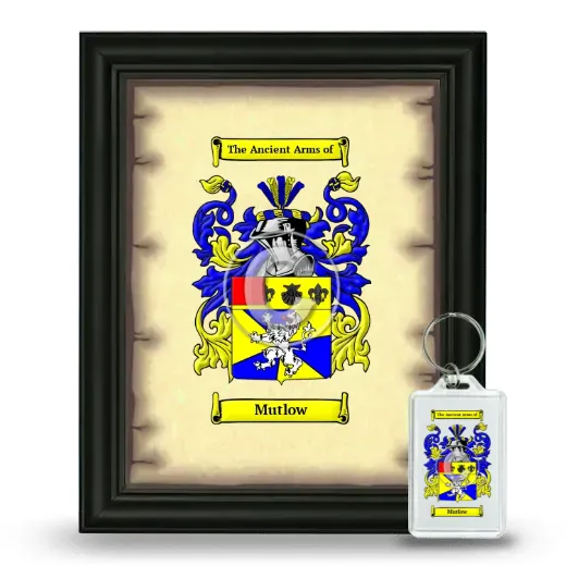 Mutlow Framed Coat of Arms and Keychain - Black