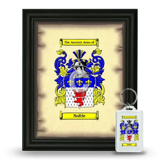 Noftle Framed Coat of Arms and Keychain - Black