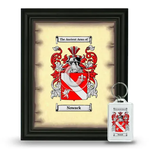 Nowack Framed Coat of Arms and Keychain - Black