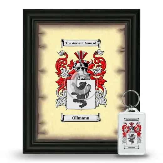 Ollmann Framed Coat of Arms and Keychain - Black