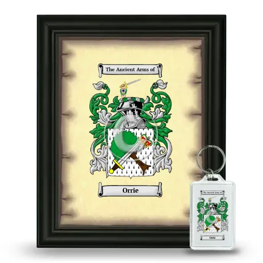 Orrie Framed Coat of Arms and Keychain - Black