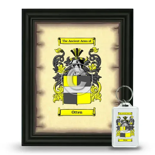 Otten Framed Coat of Arms and Keychain - Black