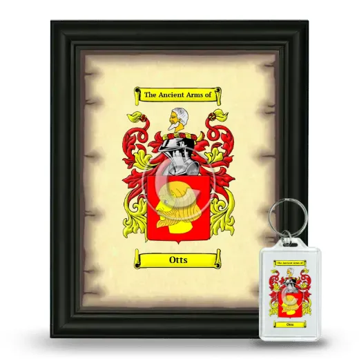 Otts Framed Coat of Arms and Keychain - Black