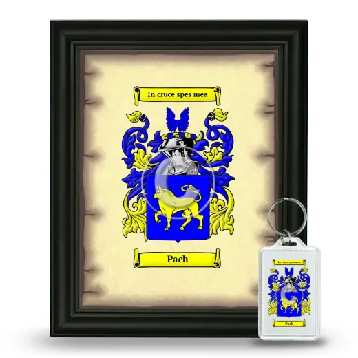 Pach Framed Coat of Arms and Keychain - Black