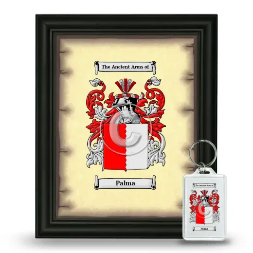 Palma Framed Coat of Arms and Keychain - Black