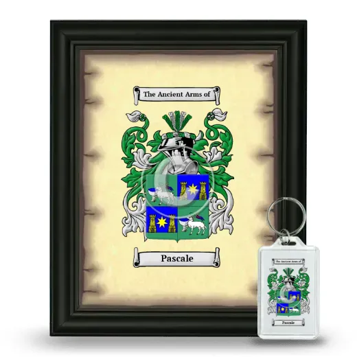 Pascale Framed Coat of Arms and Keychain - Black