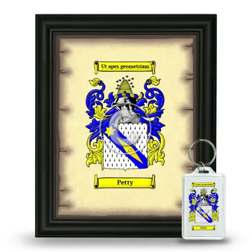 Petty Framed Coat of Arms and Keychain - Black