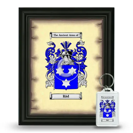 Räd Framed Coat of Arms and Keychain - Black