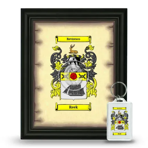 Reek Framed Coat of Arms and Keychain - Black