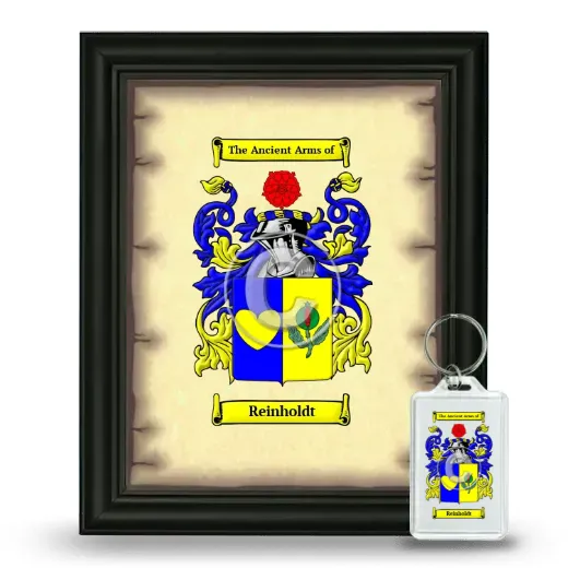 Reinholdt Framed Coat of Arms and Keychain - Black