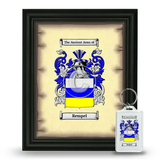 Rempel Framed Coat of Arms and Keychain - Black