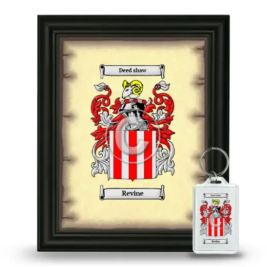 Revine Framed Coat of Arms and Keychain - Black