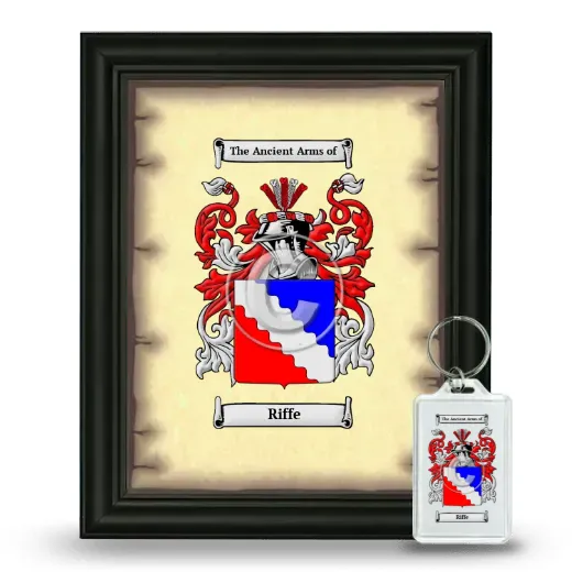 Riffe Framed Coat of Arms and Keychain - Black