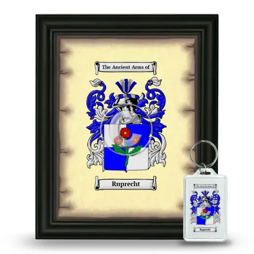 Ruprecht Framed Coat of Arms and Keychain - Black