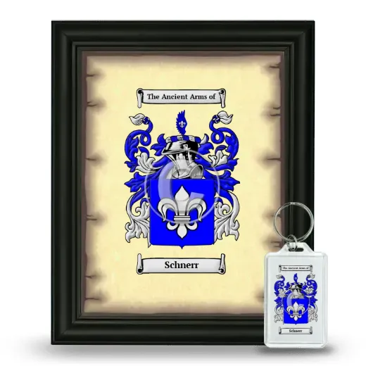 Schnerr Framed Coat of Arms and Keychain - Black