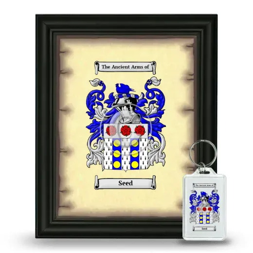 Seed Framed Coat of Arms and Keychain - Black