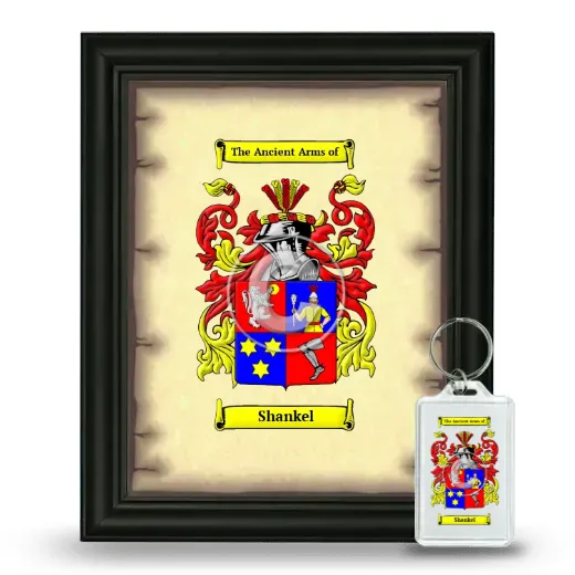Shankel Framed Coat of Arms and Keychain - Black