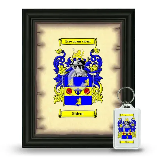 Shirra Framed Coat of Arms and Keychain - Black