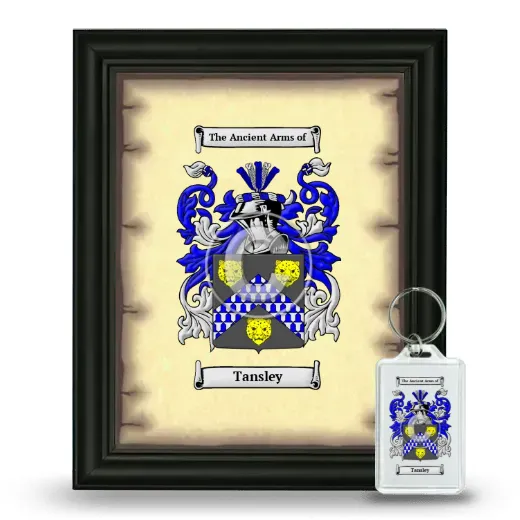 Tansley Framed Coat of Arms and Keychain - Black