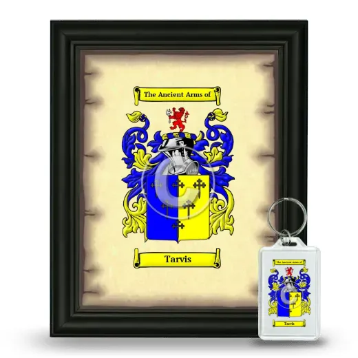 Tarvis Framed Coat of Arms and Keychain - Black