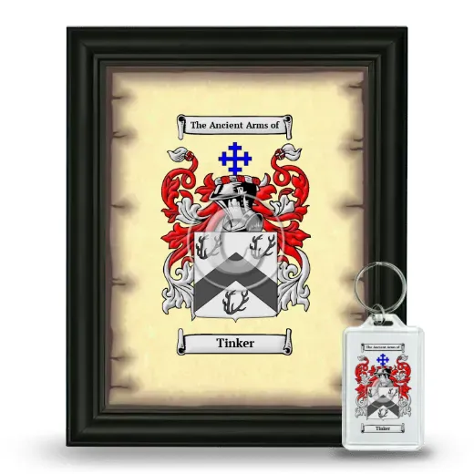 Tinker Framed Coat of Arms and Keychain - Black