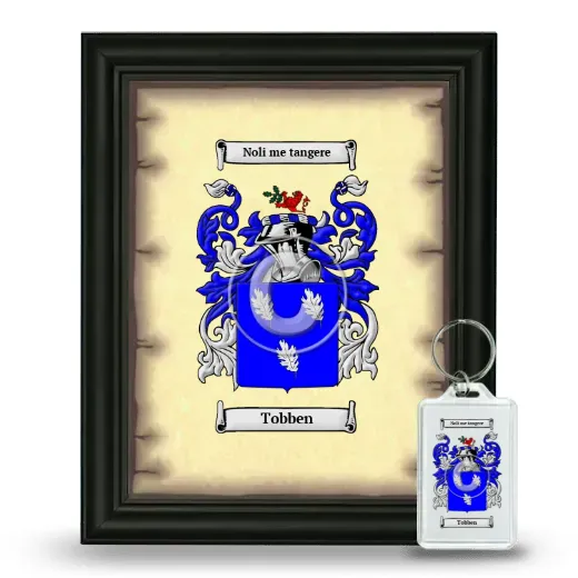Tobben Framed Coat of Arms and Keychain - Black
