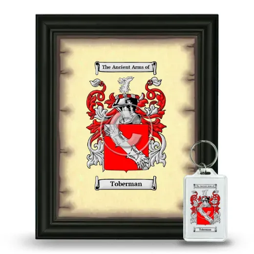 Toberman Framed Coat of Arms and Keychain - Black