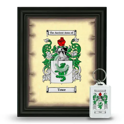 Towe Framed Coat of Arms and Keychain - Black