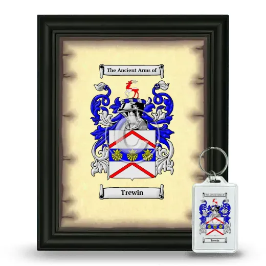 Trewin Framed Coat of Arms and Keychain - Black