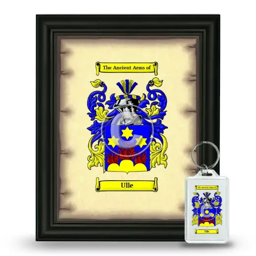 Ulle Framed Coat of Arms and Keychain - Black