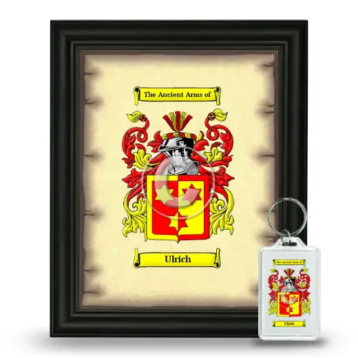 Ulrich Framed Coat of Arms and Keychain - Black