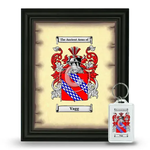 Vagg Framed Coat of Arms and Keychain - Black