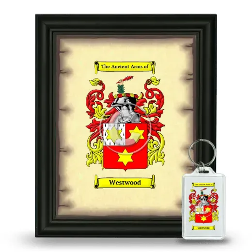 Westwood Framed Coat of Arms and Keychain - Black