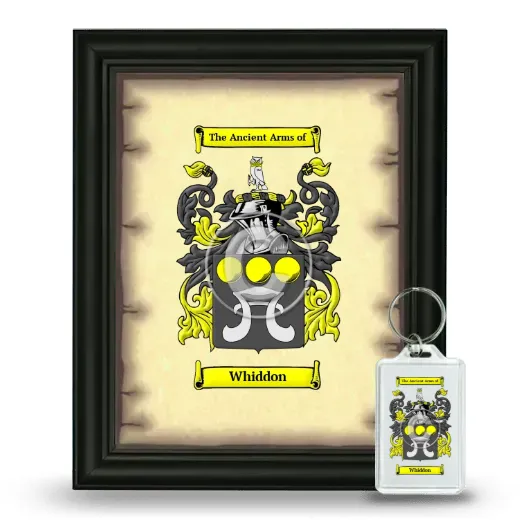 Whiddon Framed Coat of Arms and Keychain - Black