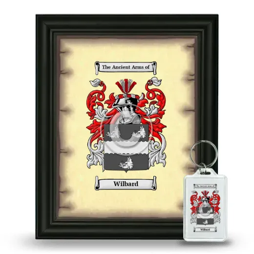 Wilbard Framed Coat of Arms and Keychain - Black