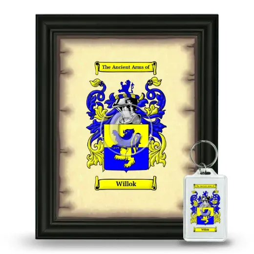 Willok Framed Coat of Arms and Keychain - Black