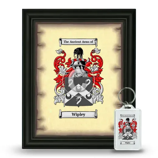 Wipley Framed Coat of Arms and Keychain - Black