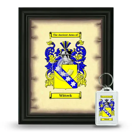 Witteck Framed Coat of Arms and Keychain - Black
