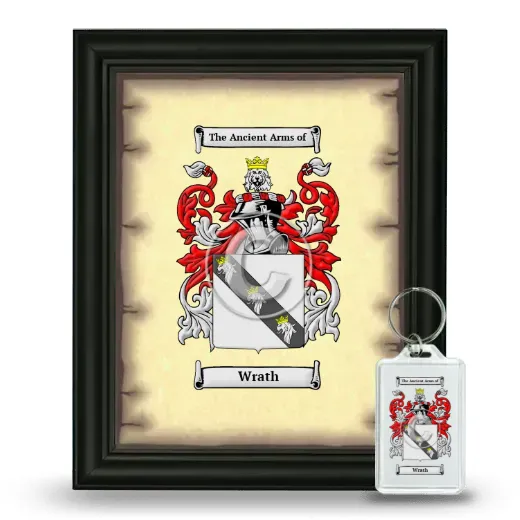 Wrath Framed Coat of Arms and Keychain - Black